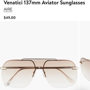 AIRE Brown Aviator Sunglasses